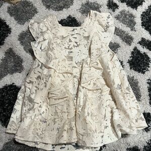 Elegant Cream Rebecca Minkoff Sheer Tank